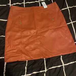 Faux leather Mini skirt